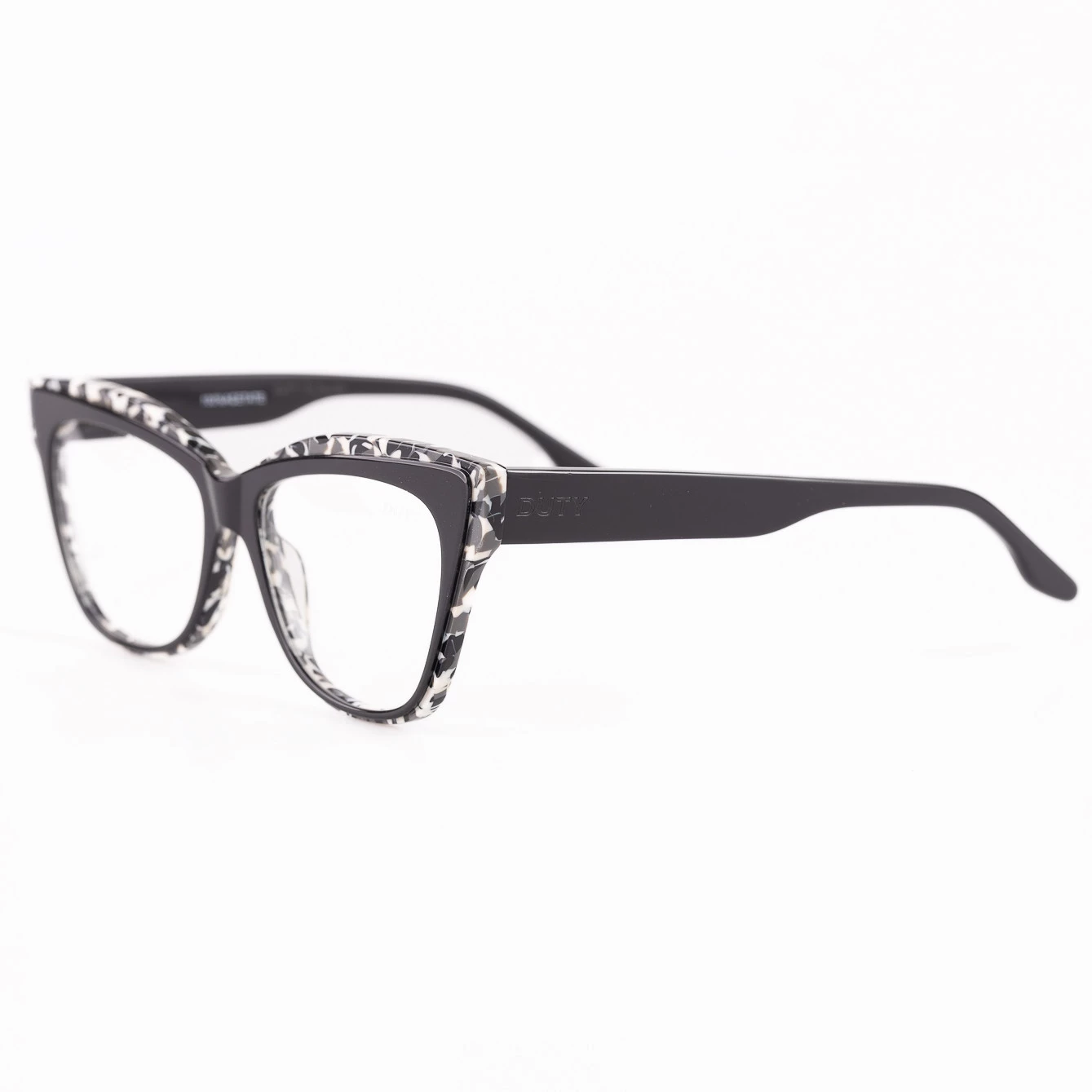  ÓCULOS DE GRAU FEMININO | PRETO COM DETALHE FRONTAL E INTERNO EM ANIMAL PRINT